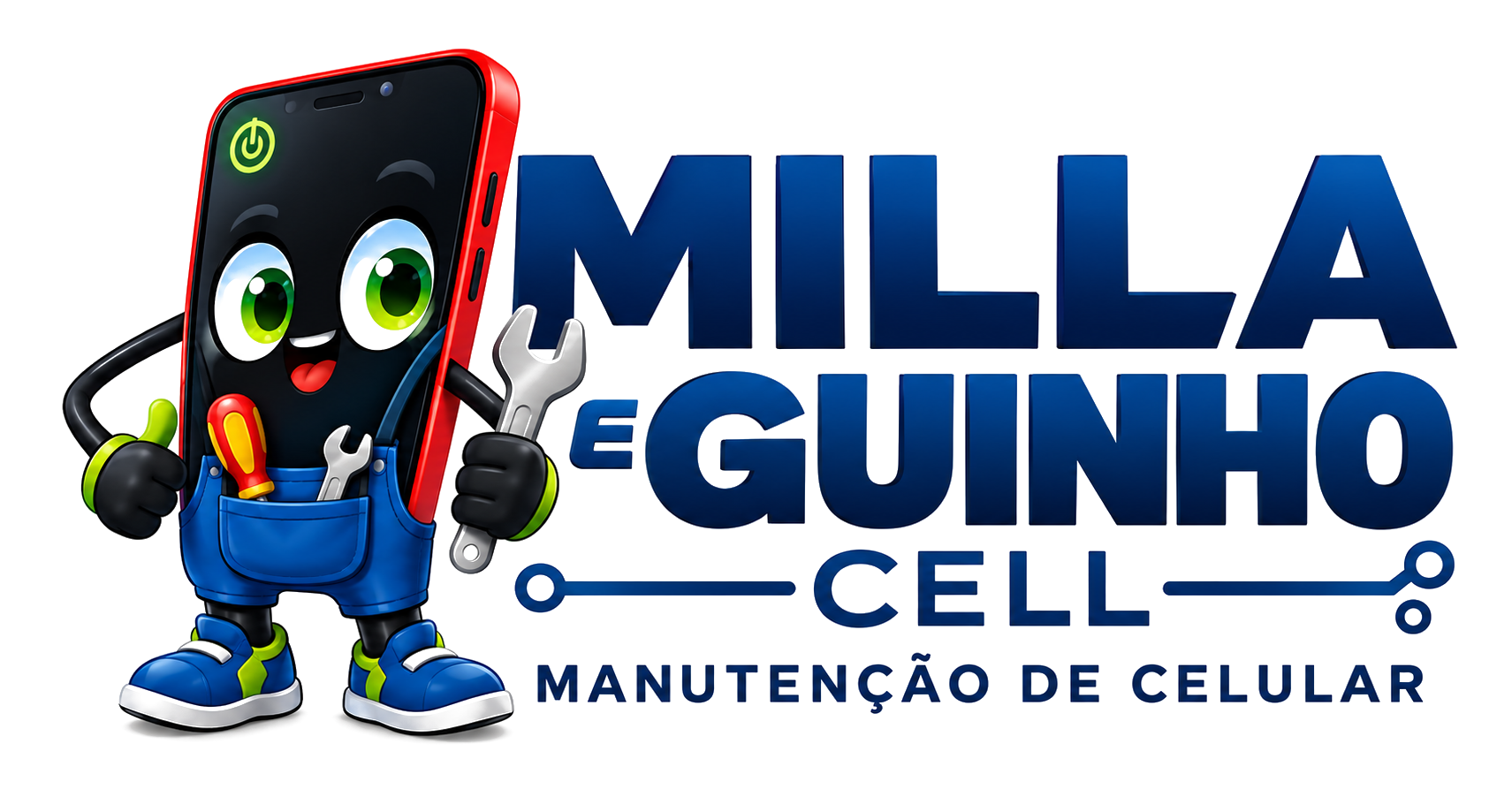Milla e Guinho Cell — Manutenção de Celular